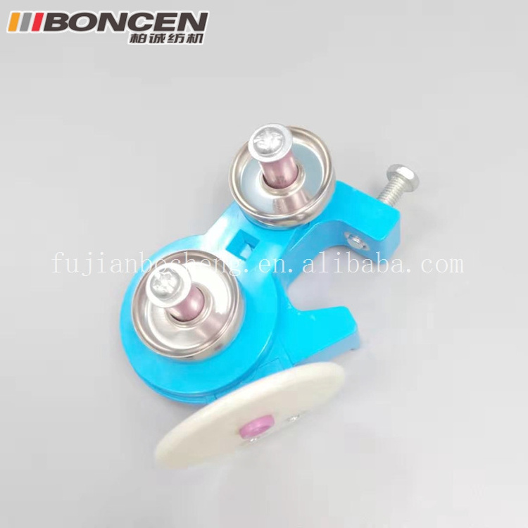 Warping Machine Spare Parts textile knitting Ceramic three ring Yarn pass Tensioner 90 degrees Hydraulic tensioner tension