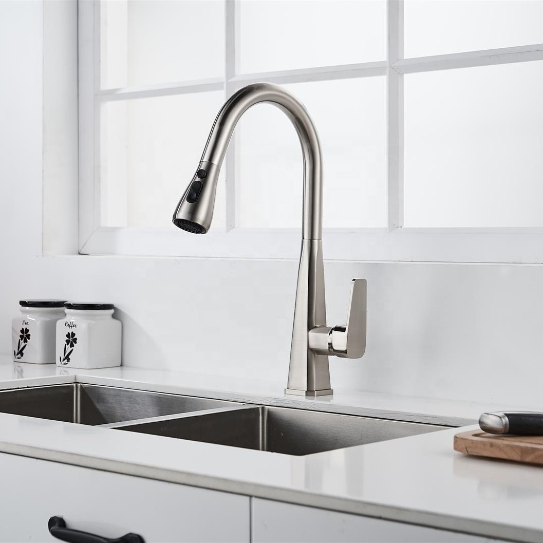 Classical Design Kitchen Faucet Kitchen Tap Pull-out Faucet Ceramic Luxury Modern Contemporary Kitchen Tap Spray Head CBM Brass