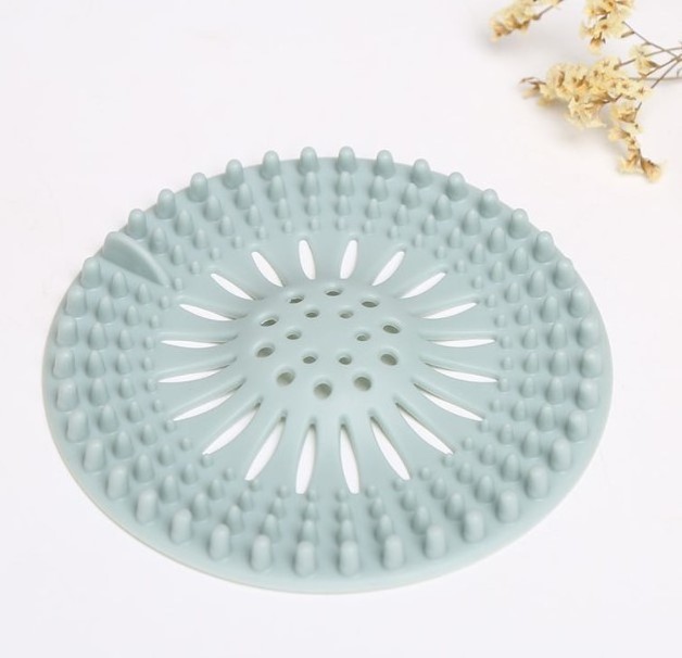 Silicone Hair Stopper Floor Drain Cover Modern Villa Kitchen Sink Strainers Stainless Steel Germany Polished 2pcs - 2 Pack