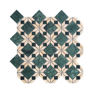 Natural Marble Mosaic Antique Carrara green wall Floor Stone Mosaic tiles