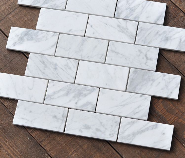 Natural Marble Mosaic Antique Carrara green wall Floor Stone Mosaic tiles