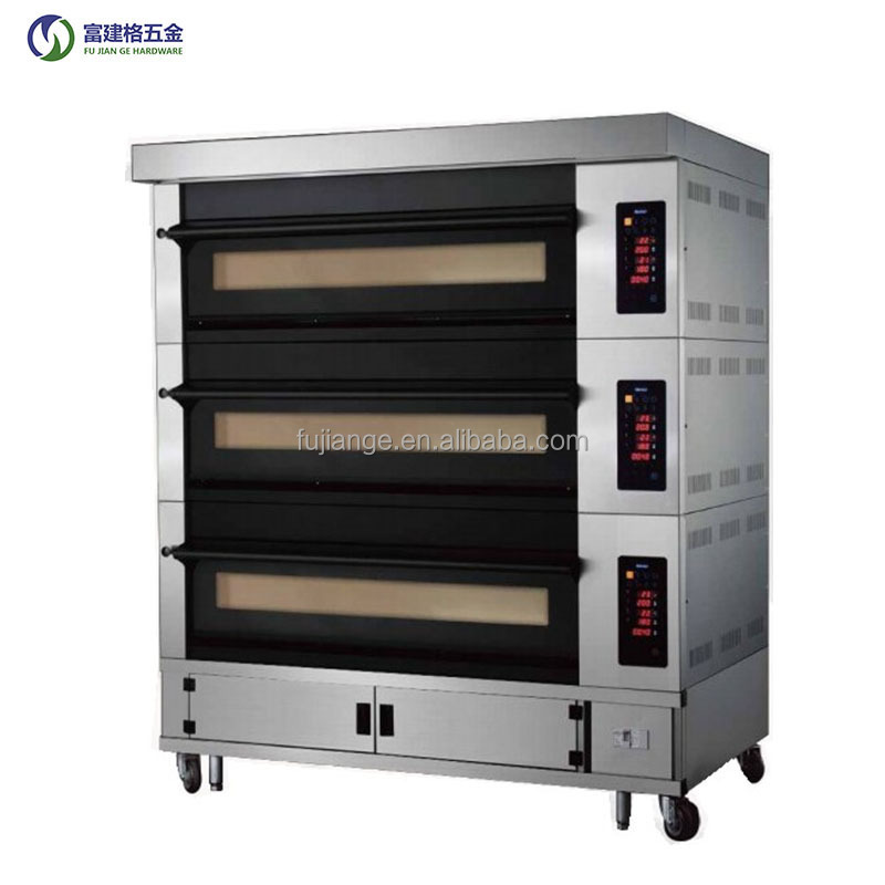 Kitchen 3 Deck Electric Pizza Oven Sourcing Supplier Baking Shop Machines Big Electric Oven Price Europe Style Bakery Oven