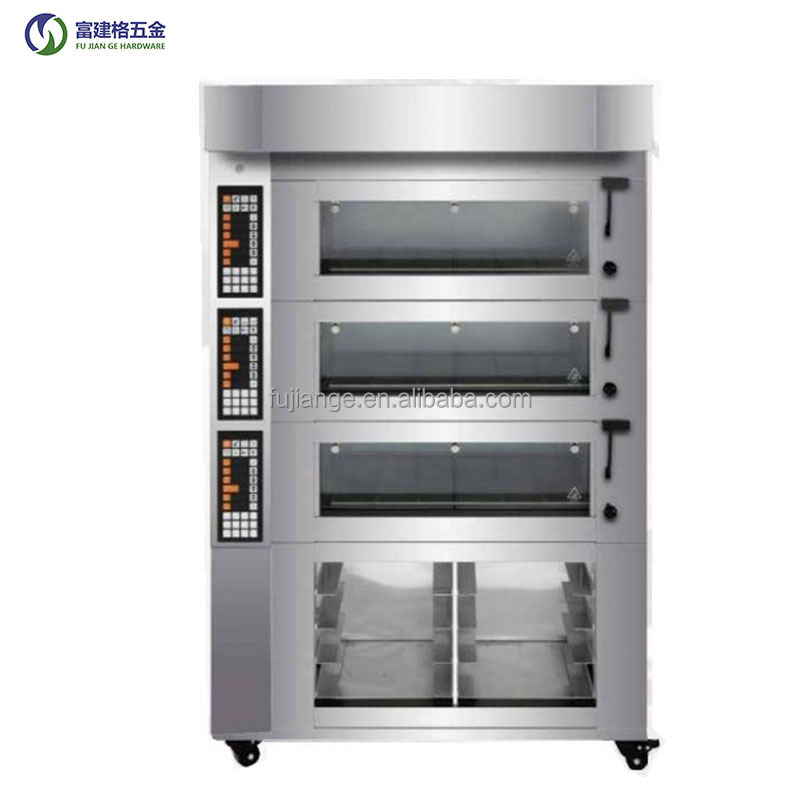 Kitchen 3 Deck Electric Pizza Oven Sourcing Supplier Baking Shop Machines Big Electric Oven Price Europe Style Bakery Oven