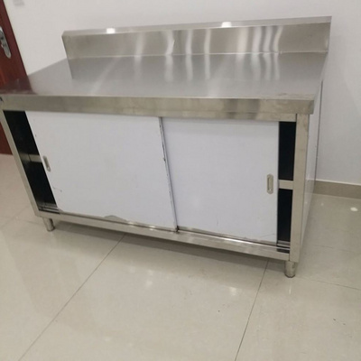 China Cheap Modular Stainless Steel Used Commercial Kitchen Cabinet with Simple Design