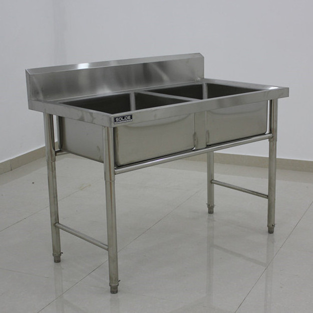 Free Standing Commercial Stainless Steel 201 kitchen Sink