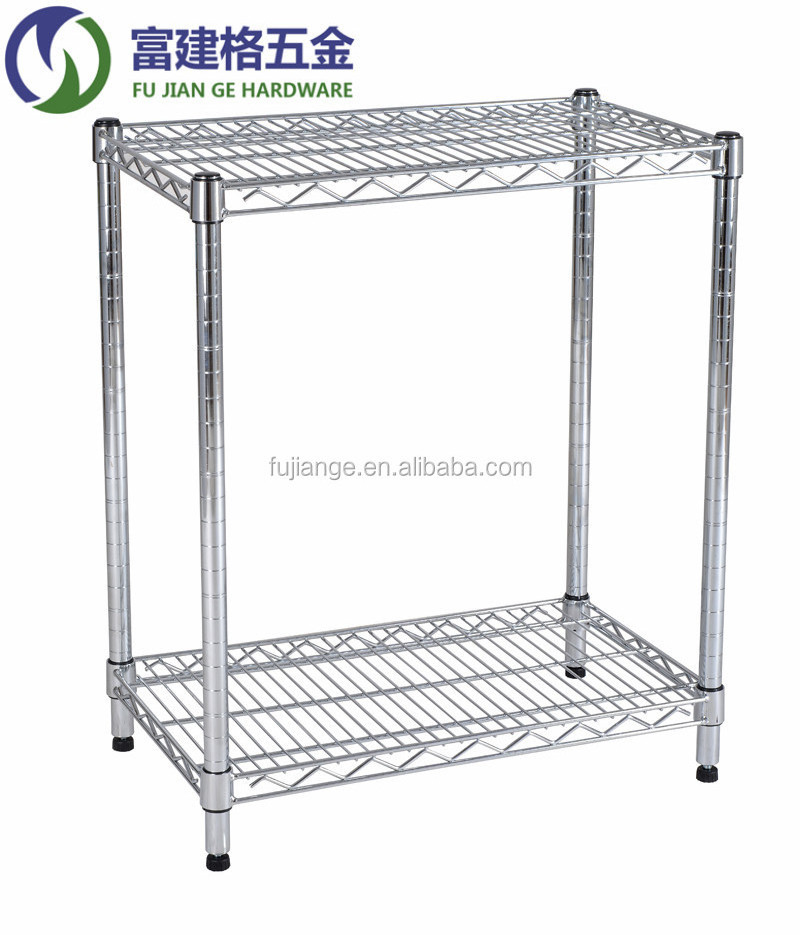 Chrome Wire Shelving, NSF Quality Standard for Home and Factory Storage, 3 Tier industrial wire shelving