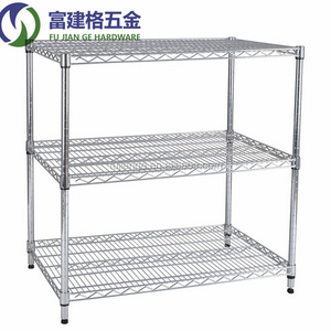 Chrome Wire Shelving, NSF Quality Standard for Home and Factory Storage, 3 Tier industrial wire shelving