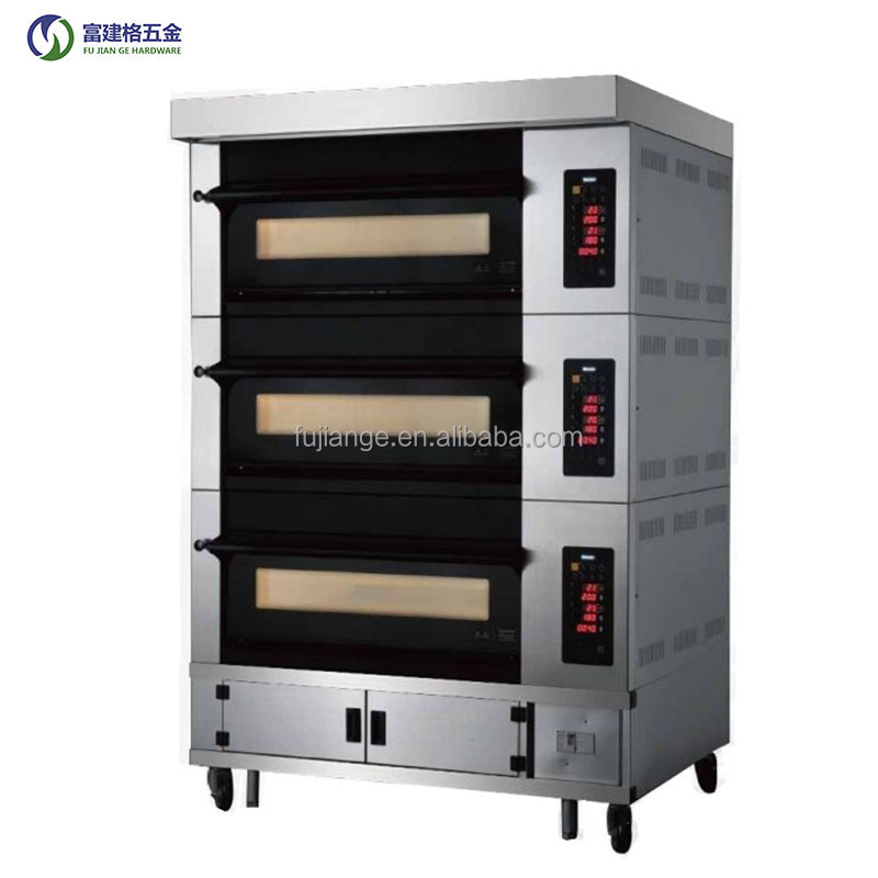 Kitchen 3 Deck Electric Pizza Oven Sourcing Supplier Baking Shop Machines Big Electric Oven Price Europe Style Bakery Oven