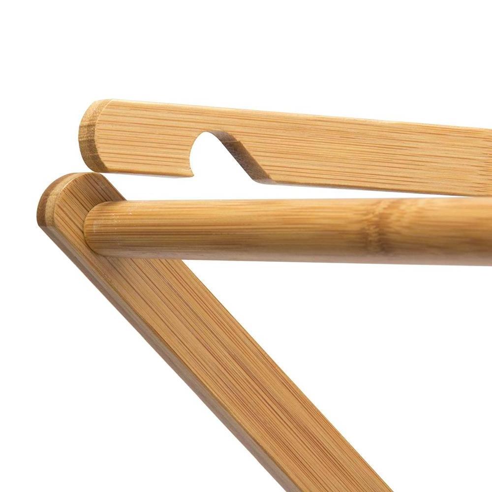 Tall Indoor Folding Wooden Clothes Drying Rack