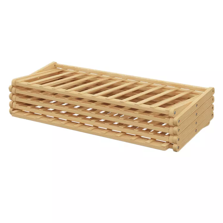 2-10 Tier Standing foldable shoe rack Stackable Shoe Shelf Storage Organizer 5 layer Foldable Bamboo Shoe Rack