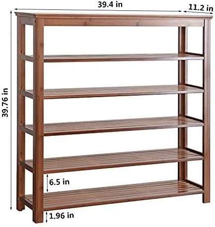 zapatera bamboo 6 Tier multifunctional tall display shoe shelves storage organizer zapateras bamboo shoe rack for entry