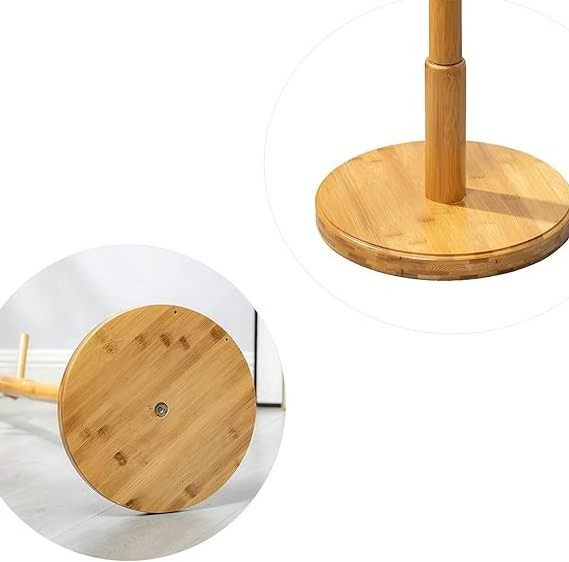 low price bamboo wood clothes new design  coat hanger stand