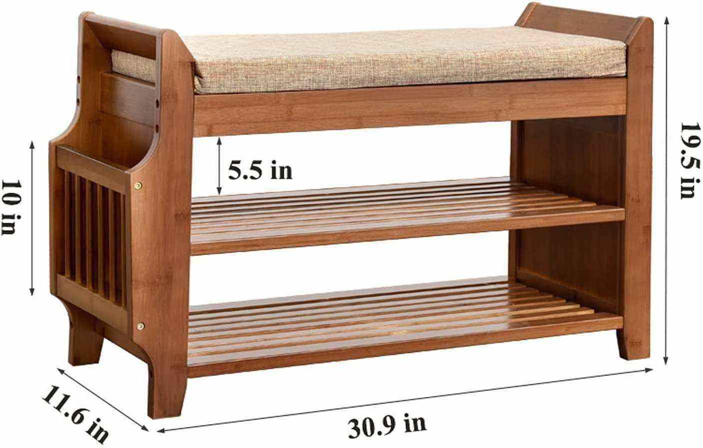 direct sales wholesale price 2 tier shoes rack shelf wooden big bench organizer storage wholesale shoe rack storage with seat