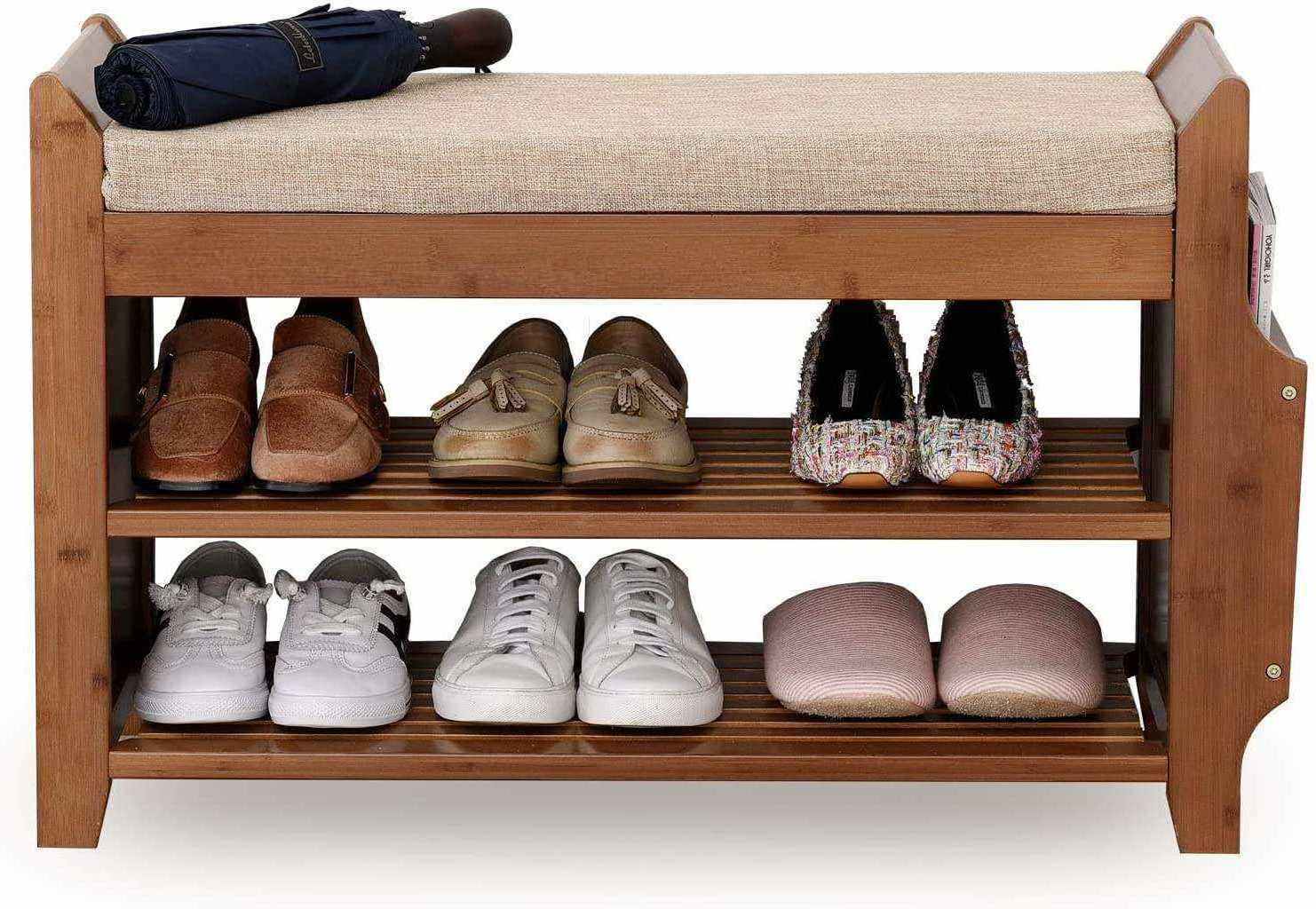 direct sales wholesale price 2 tier shoes rack shelf wooden big bench organizer storage wholesale shoe rack storage with seat