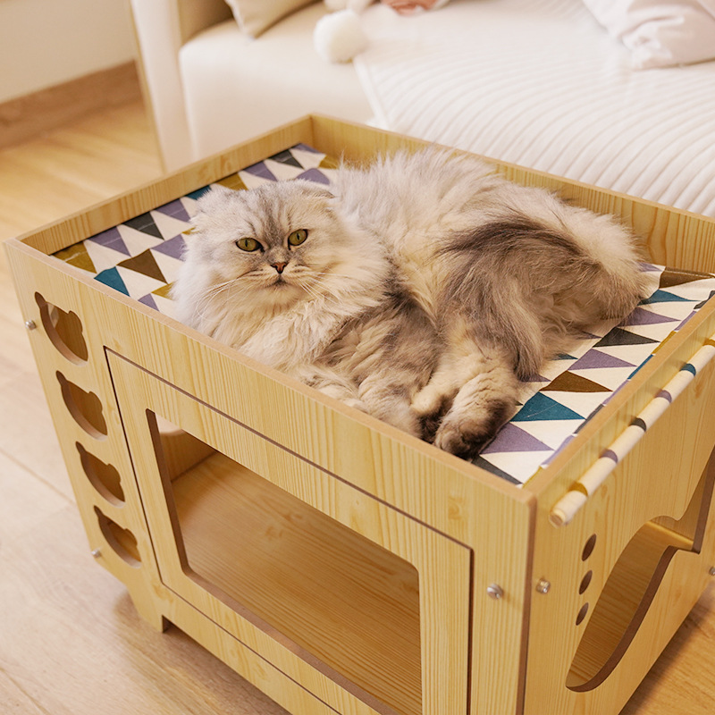 oem odm pet houses & furniture wholesales high quality pet bed cat house wholesale wooden dog house pet hammock for cats