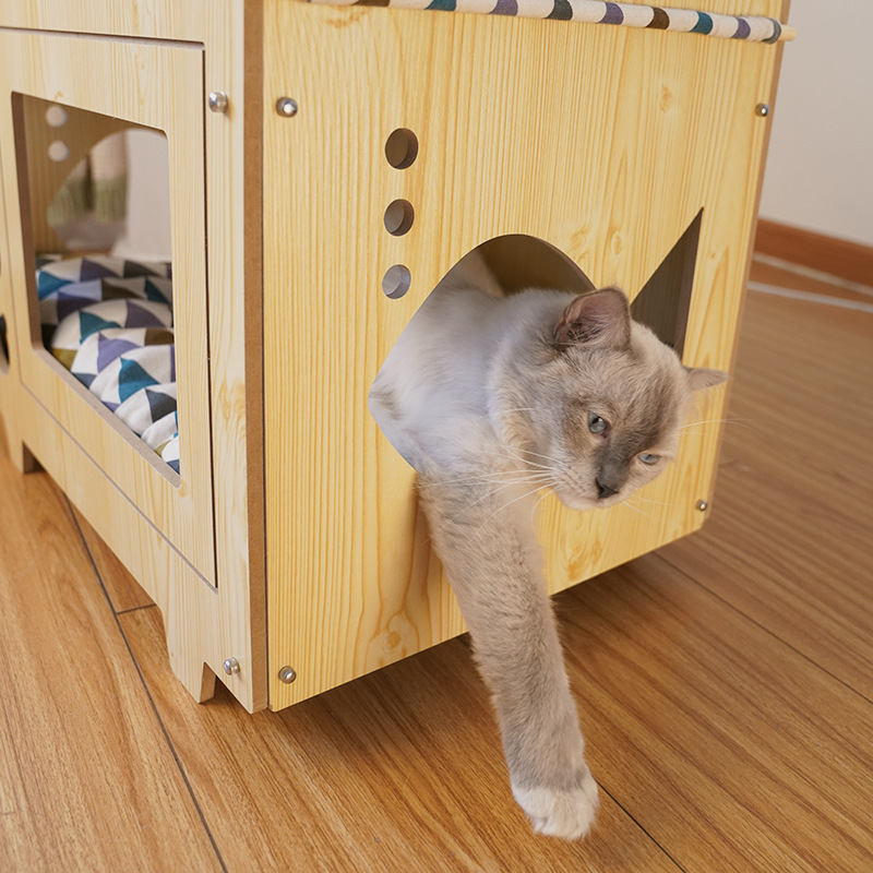 oem odm pet houses & furniture wholesales high quality pet bed cat house wholesale wooden dog house pet hammock for cats