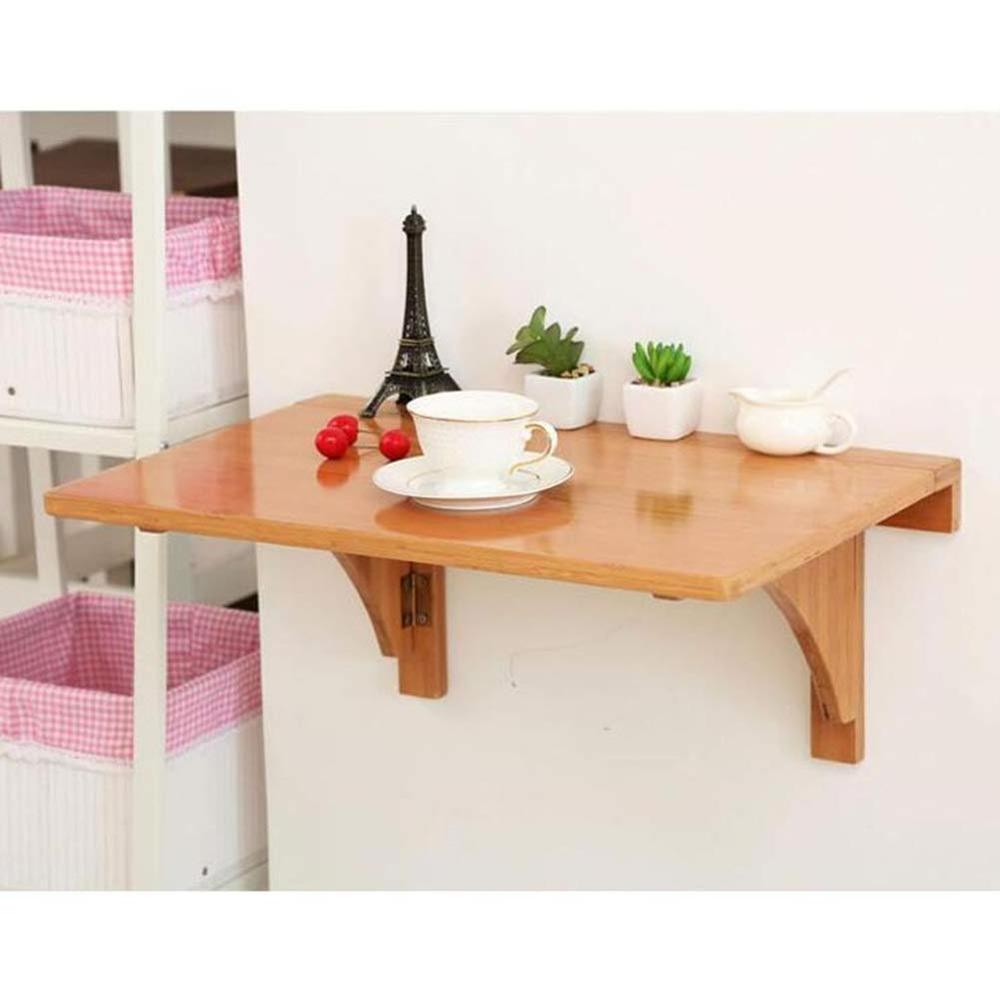 Bamboo Wall Mounted Folding Kitchen Dining Multi-use Laptop Desk