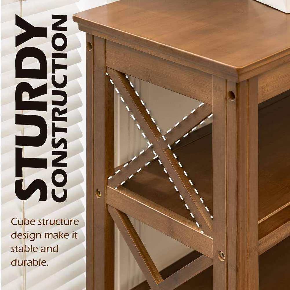 meuble de rangement de chaussures Custom 3 Tier Bamboo Shoe Rack Entryway Storage Organizer Furniture Shoe Rack Bench With Seat