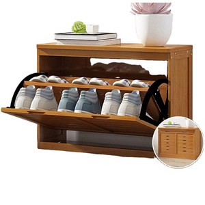 rangement chaussures pliable Bamboo Free Standing Shoe Shelf Organizer Shoe Rack Storage Cabinet Rotating Shoe Rack Bench