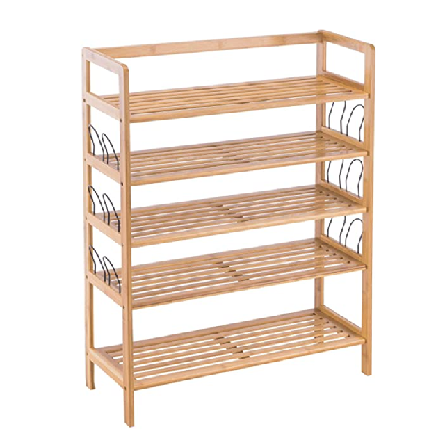 sapateira organizador de sapatos yz Wooden Bamboo Shoe Rack rangement de chaussures en bois pliable shoe shelf for Entryway