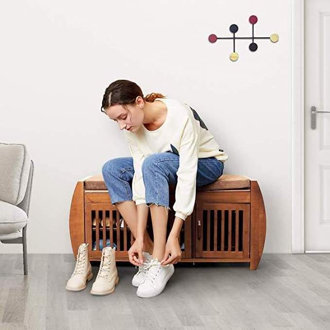 estantes de zapatos modern tipping bucket shoes cabinet solid wooden furniture storage bamboo shoe rack for hallway entryway