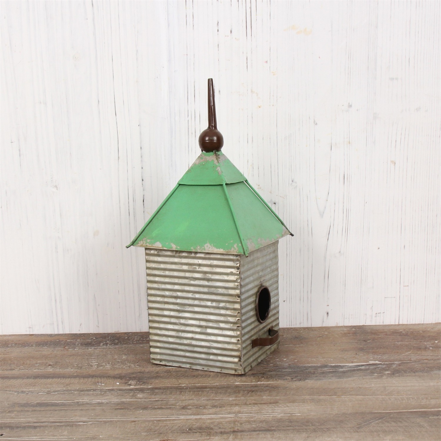 HYKING Corrugated Galvanized Tin Pagoda Decorative Bird Cage Birdhouse For Garden Decoration