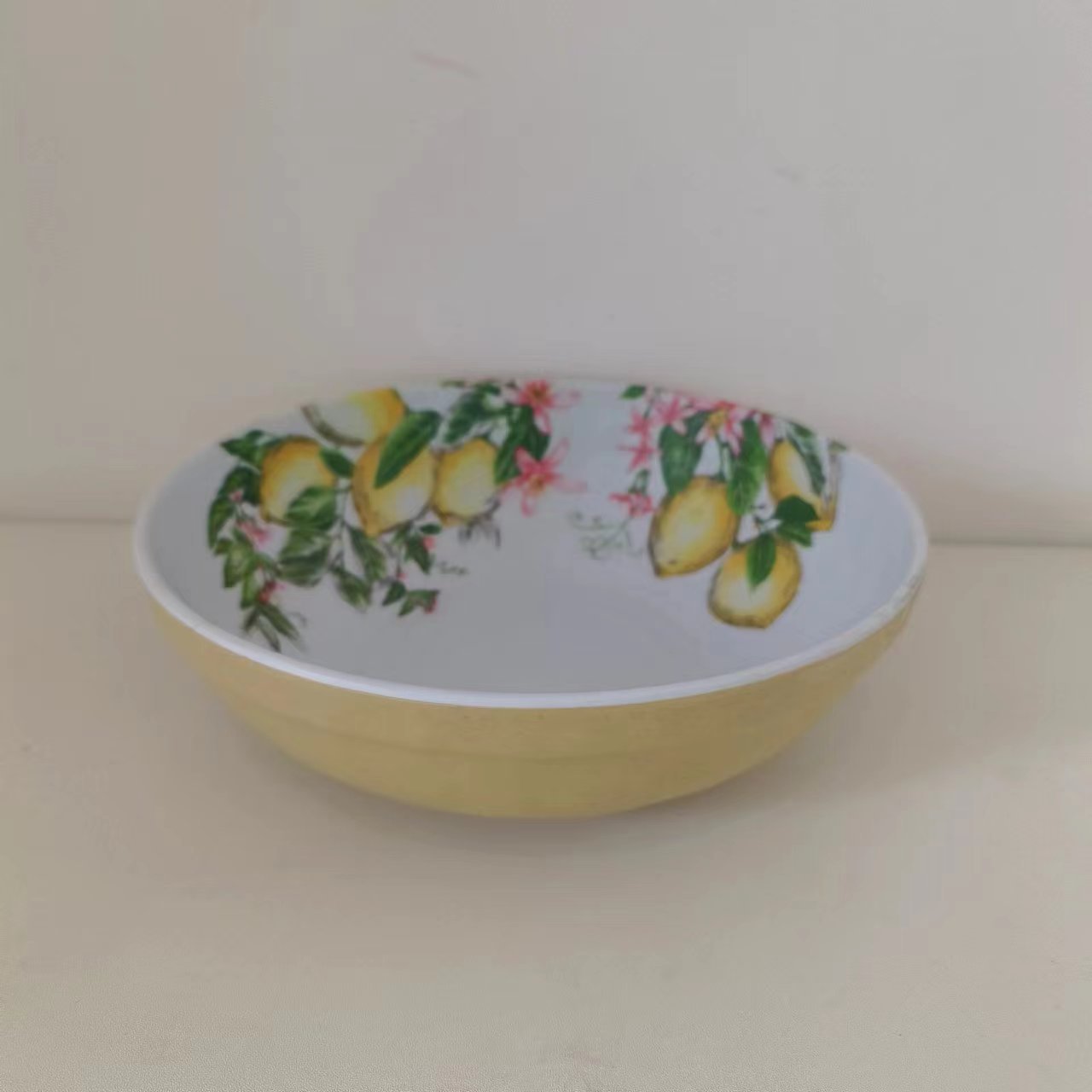 Wholesale Lemon Tree Design  Home Restaurant 7/8/9/10 Inch Melamine Plate Kitchen Dishes Dinner Plates