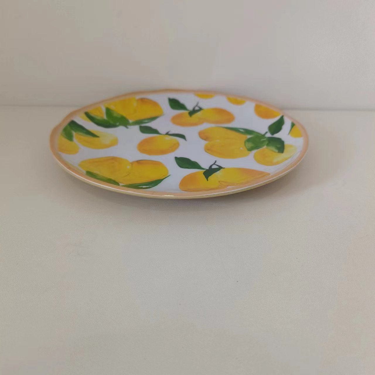 Wholesale Lemon Tree Design  Home Restaurant 7/8/9/10 Inch Melamine Plate Kitchen Dishes Dinner Plates