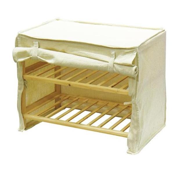 Wholesale non-woven shoe storage rack with fabric cover shoe rack