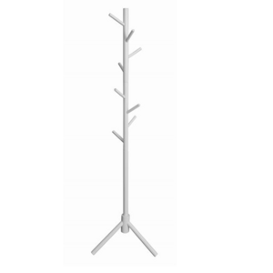 Hot sale good quality white home entryway display wooden coat rack stand with hook