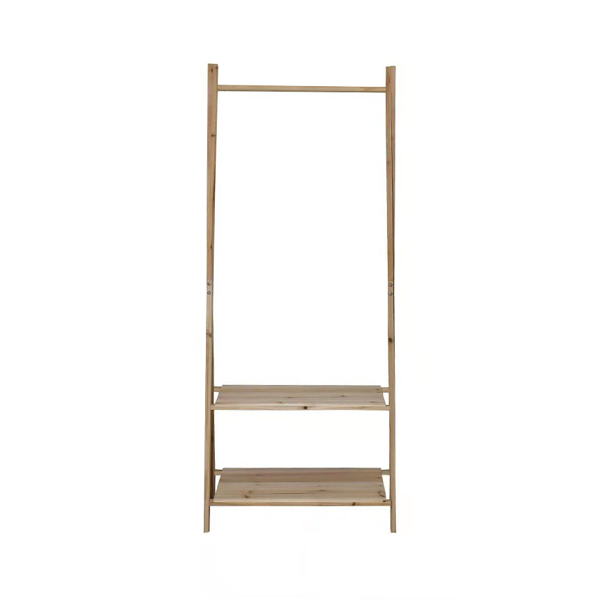 Multifunction floor wood coat storage rack freestanding  heavy duty wooden coat shelf racks