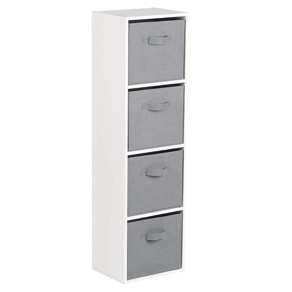 Wholesale white display cubes 3 fabric drawers wooden cube storage cabinet bookcase wood