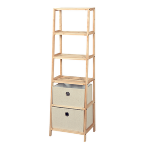 Wholesale storage racks shelving units 5 tier solid wood chest of drawers rack