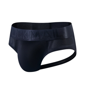 sexy gay thong briefs mens open crotch underwear with low price