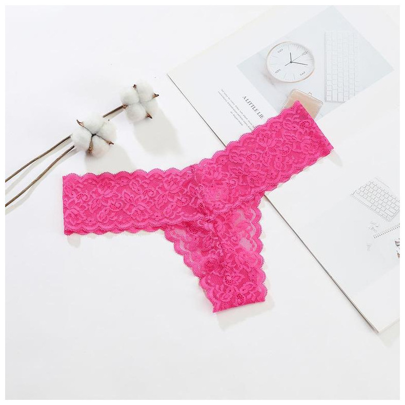 Wholesale Lace Underwear Mature Ladies Panties Bow Breathable Floral Panties Women's Underwear