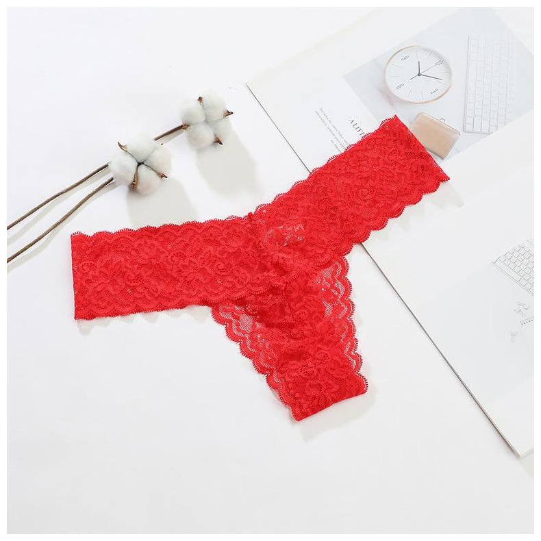 Wholesale Lace Underwear Mature Ladies Panties Bow Breathable Floral Panties Women's Underwear