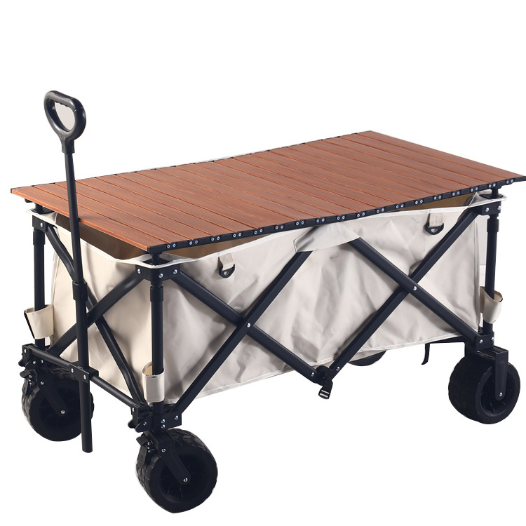 Lightweight simple trolley outdoor camping cart folding camping cart