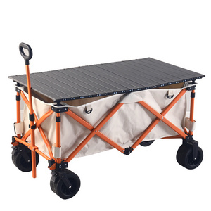 Factory wholesale OEM ODM Utility Camping Cart Portable Foldable Outdoor collapsible wagon