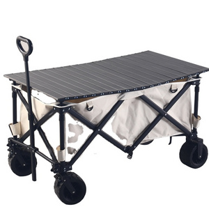 Lightweight simple trolley outdoor camping cart folding camping cart