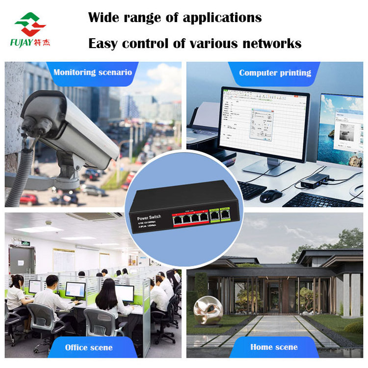 Ethernet Switch 4 Port Rack Mount Rj45 8-port Poe Switch Transmission Distance Up To 100m 4 Ports Gigabit Network Switches