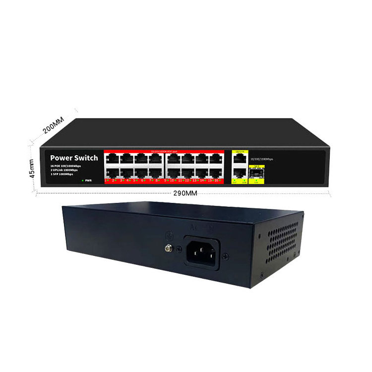 China Factory Wholesale 48v Gigabit Ethernet Switch 8 16 24 32 Poe+ Port L2 Fiber Sfp Uplink Poe Switch For Ip Camera,Ip Phone