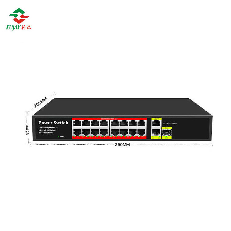 China Factory Wholesale 48v Gigabit Ethernet Switch 8 16 24 32 Poe+ Port L2 Fiber Sfp Uplink Poe Switch For Ip Camera,Ip Phone