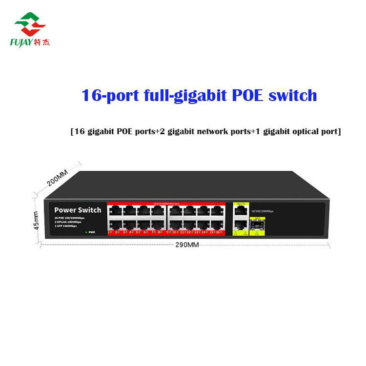 China Factory Wholesale 48v Gigabit Ethernet Switch 8 16 24 32 Poe+ Port L2 Fiber Sfp Uplink Poe Switch For Ip Camera,Ip Phone