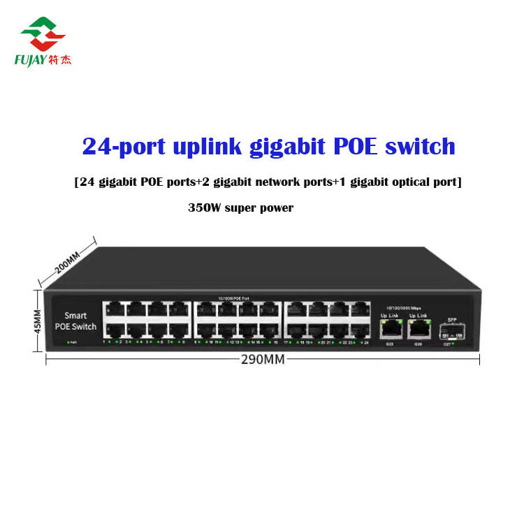 Network Passive Poe Switch For Poe Nvr Poe Camera Cctv System 16 Port 24 Port