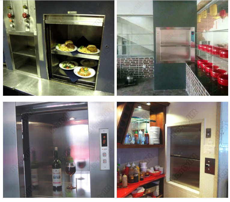 Food elevator dumbwaiter lifting platform for restaurant or home