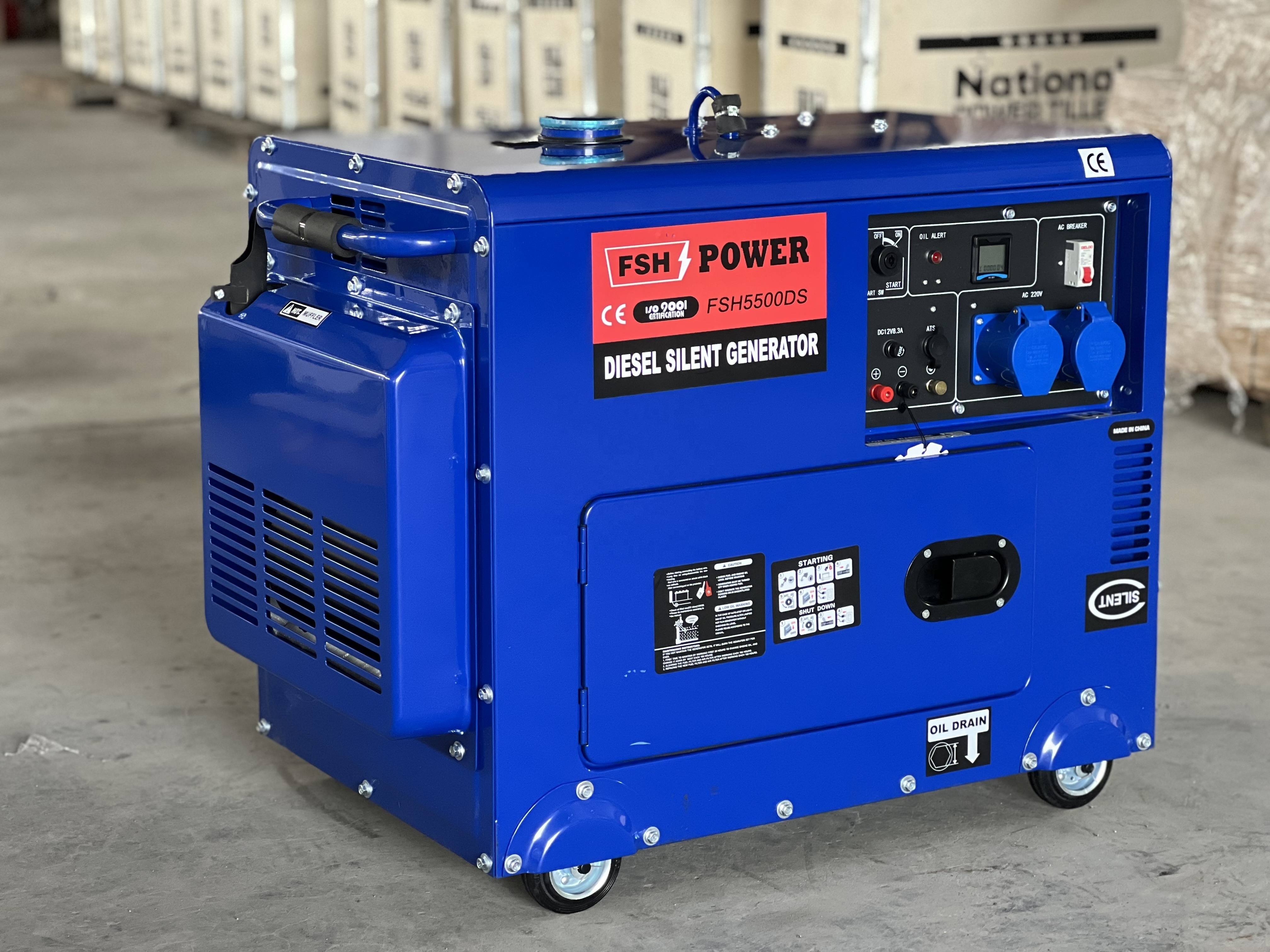 10kva Silent 220v Home Remote Start Diesel Generator Price