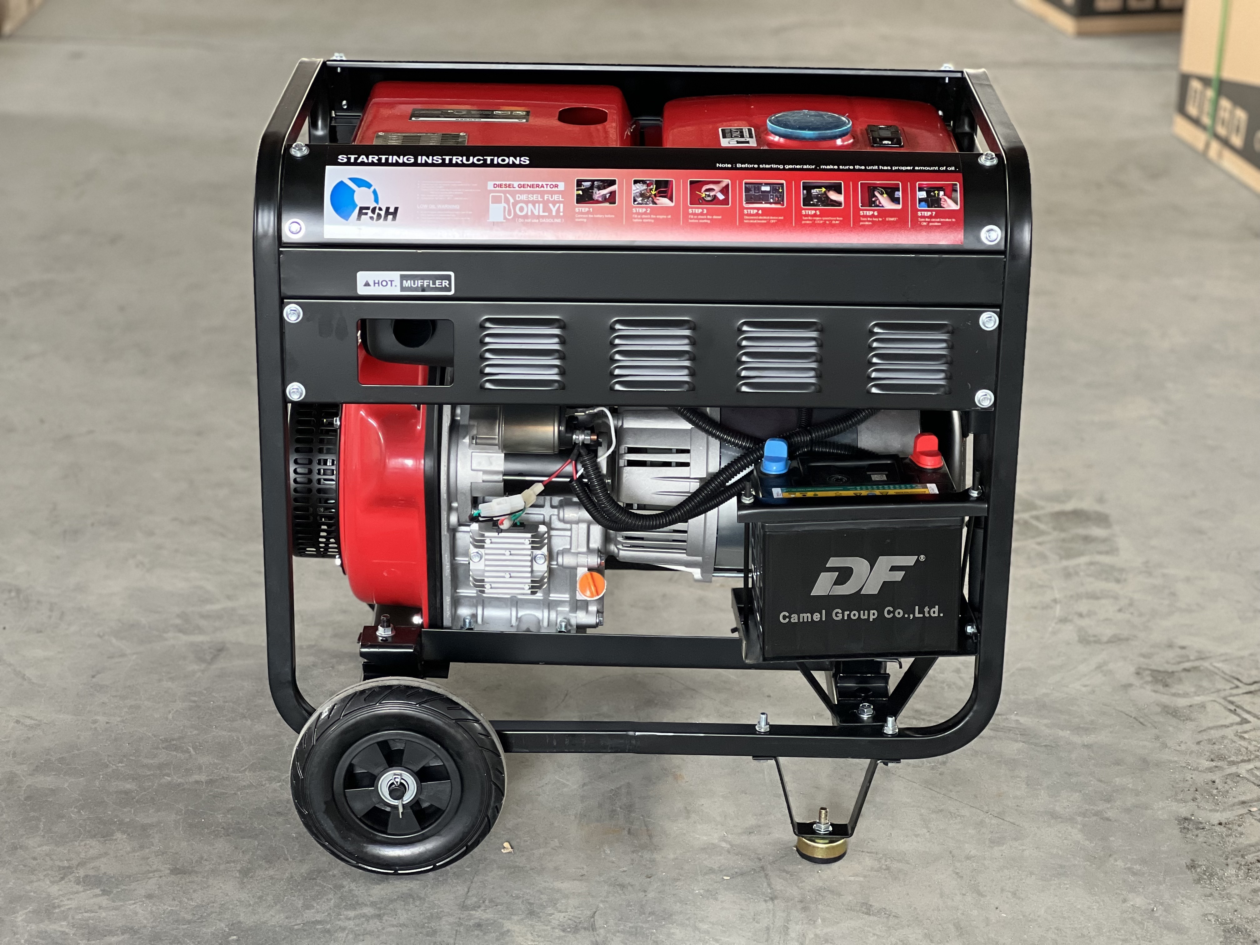 diesel promotional single phase /three phase 5.5kw 8kw 10kw 230v 240v open type Portable Diesel Generator