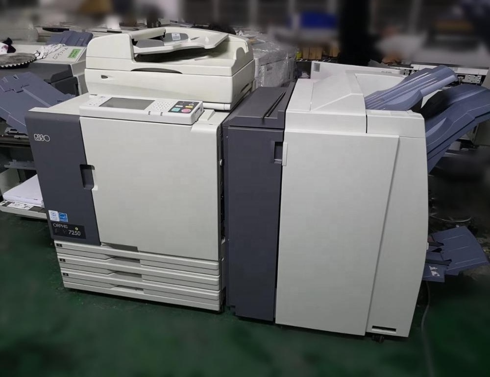 RISOs ORPHIS EX7250/ComColor 7150 Inkjet Printer with finisher,the lowest cost in the world,High-Speed production copier on sale