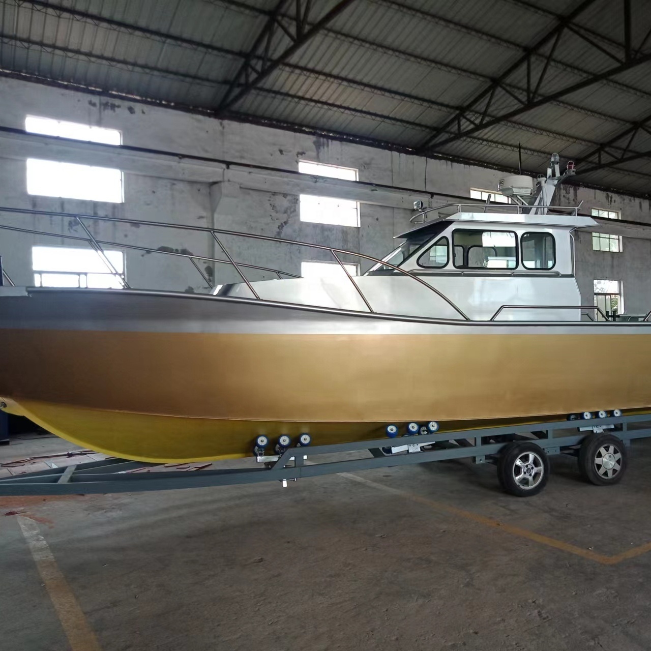 9.6m aluminum rib fishing boat with center console speedboat yacht for sale