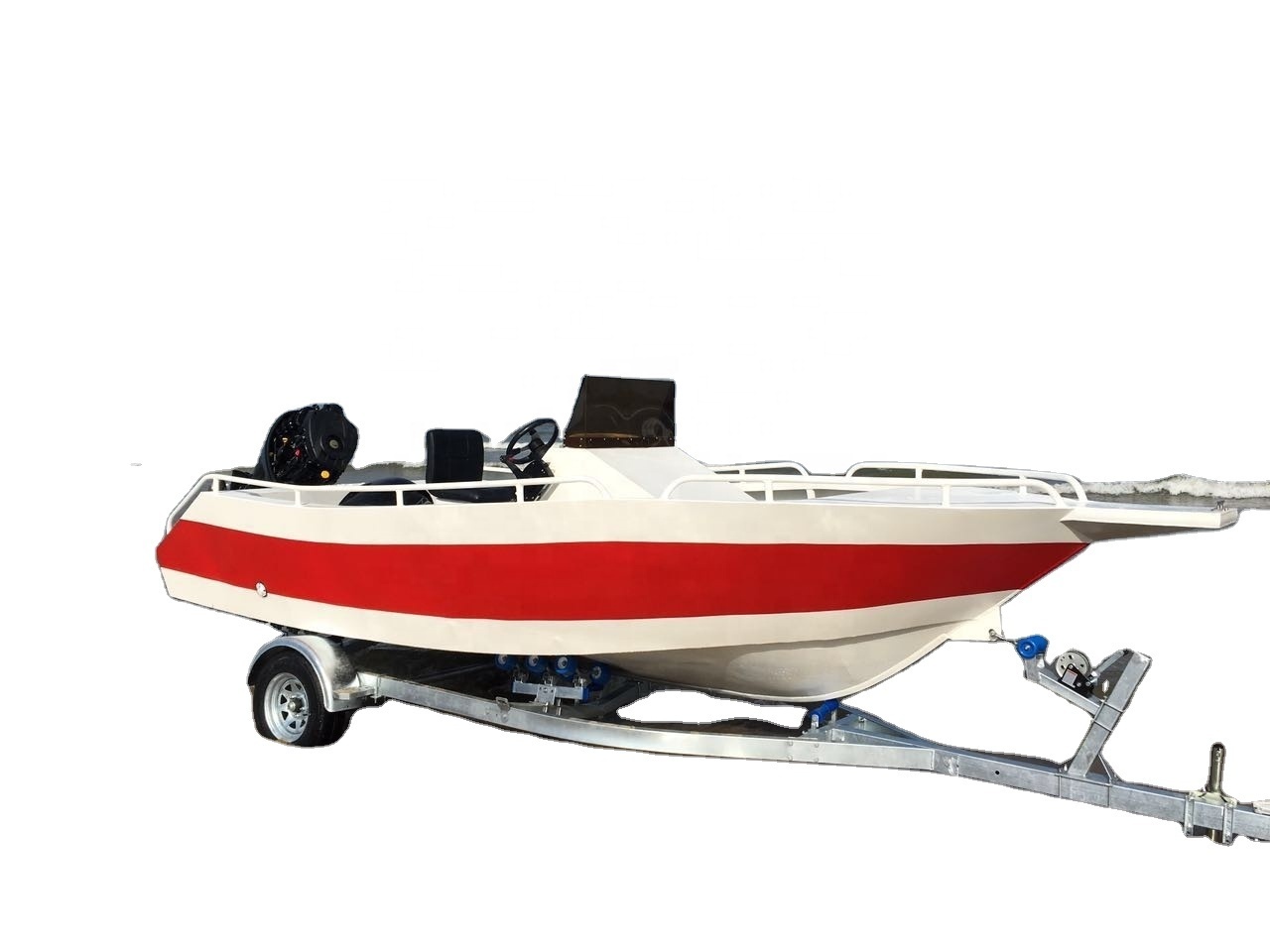 Fujin 16.1ft 4.9m factory price aluminum fishing painted aluminum jon boat with side console CE certified household fishing